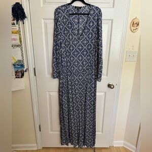 Lulus Mandela Daydream Blue Print Maxi Dress